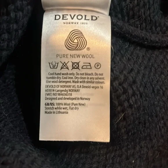 Devold Nansen Navy Blue Sweater - Picture 6 of 10